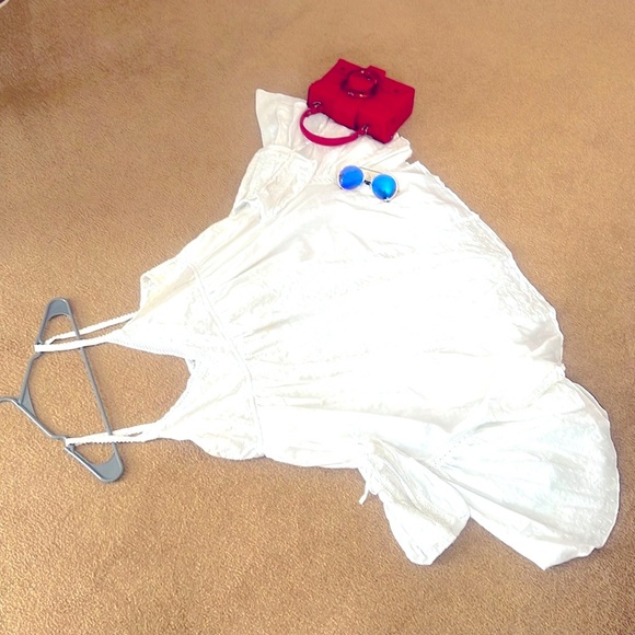 %100 linen White Summer Dress☀️🌈 - Picture 10 of 10